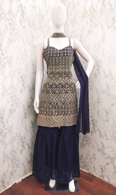 DN 004A TO 004D BY THREAD THRILL DESIGNER GEORGETTE SALWAR SUIT WHOLESALER IN INDIA